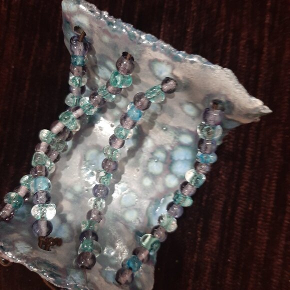 Stunning glass art cuff - Picture 6 of 11